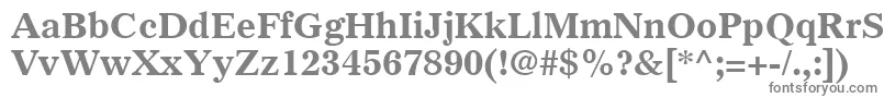 フォントGazetteLtBold – 灰色のフォント