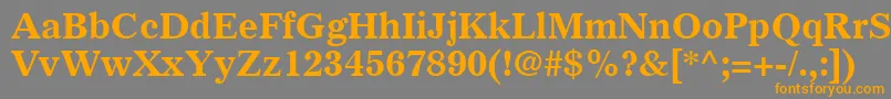Подробнее о шрифте GazetteLtBold Шрифт GazetteLtBold – оранжевые шрифты на сером фоне