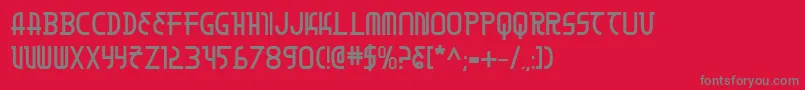 MoonDartBold Font – Gray Fonts on Red Background