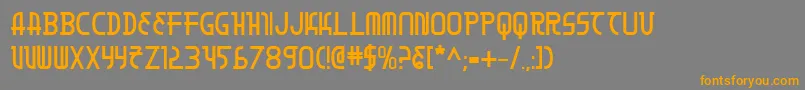 Шрифт MoonDartBold – оранжевые шрифты на сером фоне