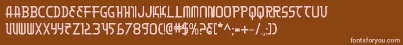 Шрифт MoonDartBold – розовые шрифты на коричневом фоне