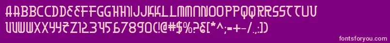 MoonDartBold Font – Pink Fonts on Purple Background