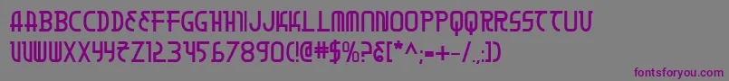 MoonDartBold Font – Purple Fonts on Gray Background