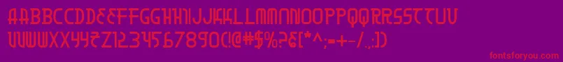 MoonDartBold Font – Red Fonts on Purple Background