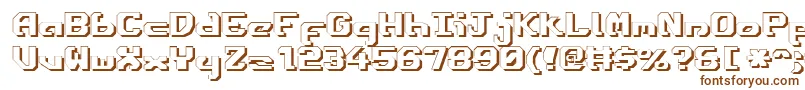 EnsignFlandryShadow Font – Brown Fonts on White Background