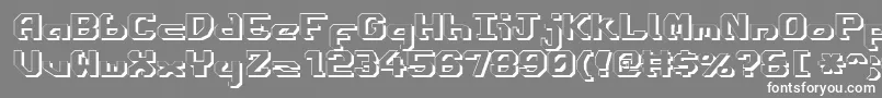 EnsignFlandryShadow Font – White Fonts on Gray Background