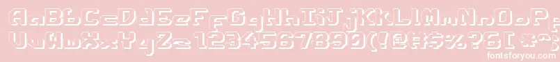 EnsignFlandryShadow Font – White Fonts on Pink Background