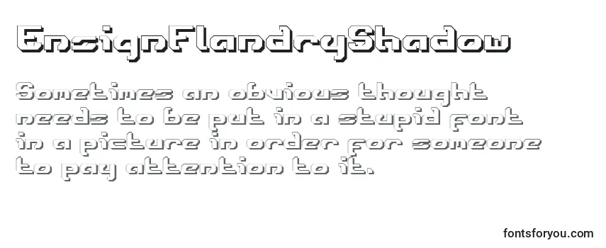 フォントEnsignFlandryShadow