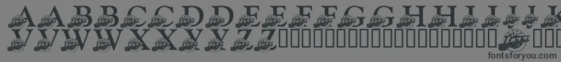 LmsJazzFan Font – Black Fonts on Gray Background