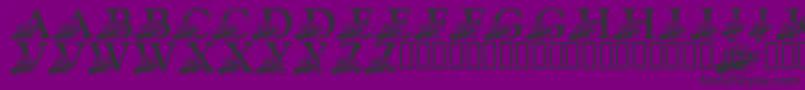 LmsJazzFan Font – Black Fonts on Purple Background