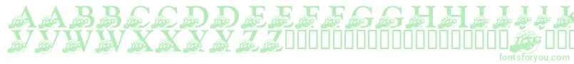 LmsJazzFan Font – Green Fonts on White Background