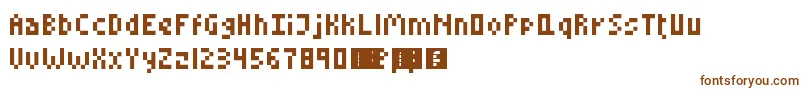 LittleConquest Font – Brown Fonts on White Background