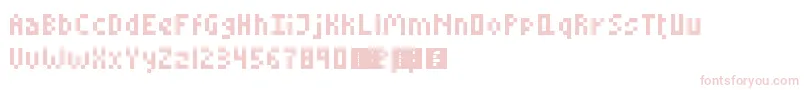 LittleConquest-Schriftart – Rosa Schriften auf weißem Hintergrund