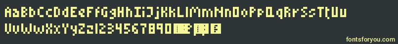 En savoir plus sur la police LittleConquest Police LittleConquest – polices jaunes sur fond noir