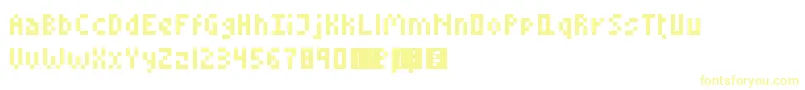 LittleConquest Font – Yellow Fonts on White Background