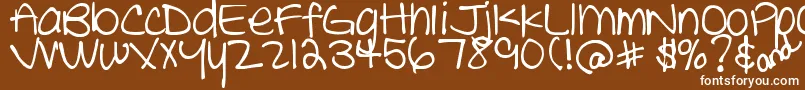 Más sobre la fuente DjbTheCheerleader fuente DjbTheCheerleader – Fuentes Blancas Sobre Fondo Marrón