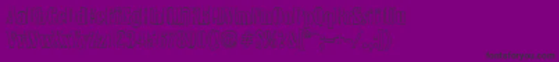 ColoneloutlineBold Font – Black Fonts on Purple Background
