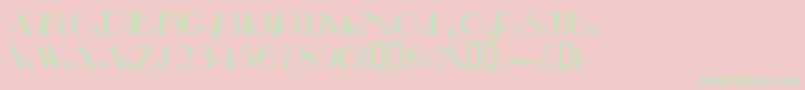 Jetsetssk Font – Green Fonts on Pink Background