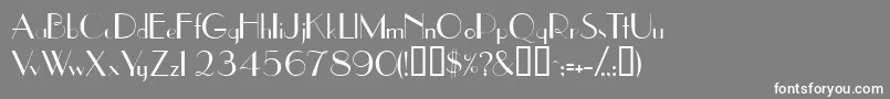 Jetsetssk Font – White Fonts on Gray Background