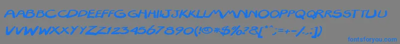 フォントTextapoint – 灰色の背景に青い文字