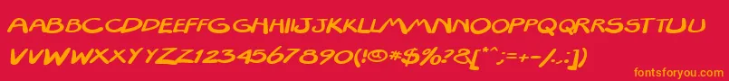 Weitere Informationen zur Textapoint-Schriftart Textapoint-Schriftart – Orangefarbene Schriften auf rotem Hintergrund