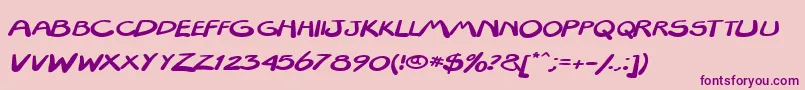 Textapoint Font – Purple Fonts on Pink Background