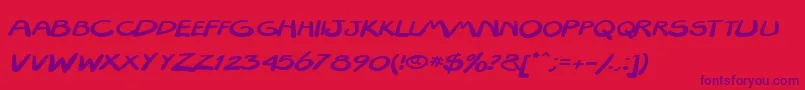 Textapoint Font – Purple Fonts on Red Background