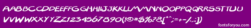 フォントTextapoint – 紫の背景に白い文字