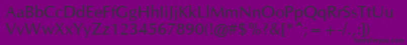 CgOmega Font – Black Fonts on Purple Background