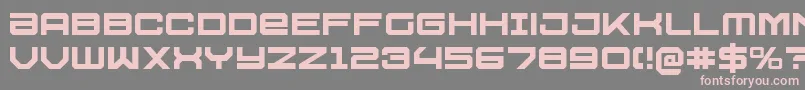 U.S.S.Dallas Font – Pink Fonts on Gray Background