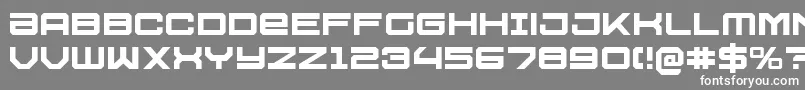 U.S.S.Dallas Font – White Fonts on Gray Background