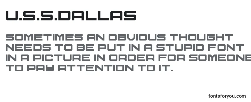U.S.S.Dallas Font