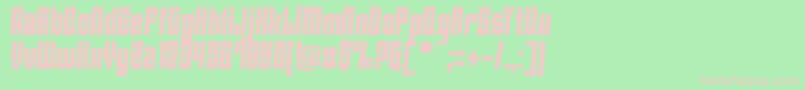 AngiesNewHouseItalic Font – Pink Fonts on Green Background