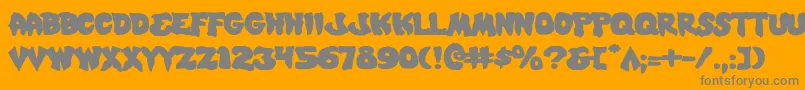 Mysticsinglere Font – Gray Fonts on Orange Background
