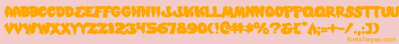 More about Mysticsinglere Font Mysticsinglere Font – Orange Fonts on Pink Background