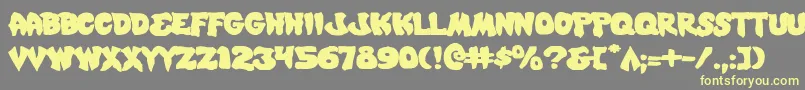 Mysticsinglere Font – Yellow Fonts on Gray Background