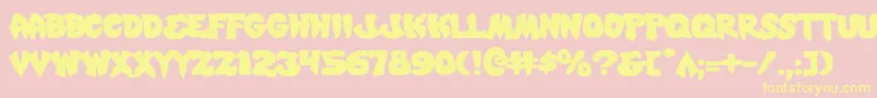Mysticsinglere Font – Yellow Fonts on Pink Background