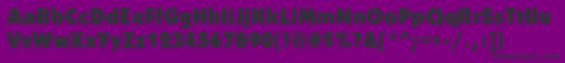 KabobblackRegular Font – Black Fonts on Purple Background