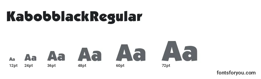 KabobblackRegular Font Sizes
