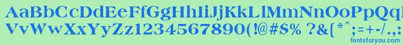 More about AmphionextraboldRegular Font AmphionextraboldRegular Font – Blue Fonts on Green Background