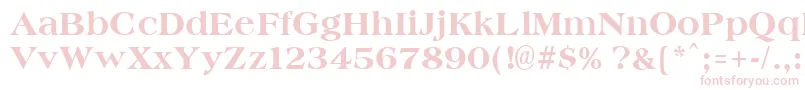 AmphionextraboldRegular Font – Pink Fonts on White Background