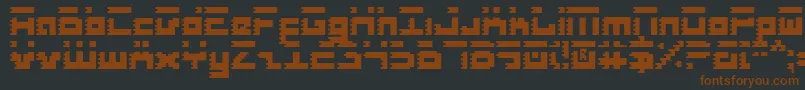 Подробнее о шрифте RoidRage Шрифт RoidRage – коричневые шрифты на чёрном фоне