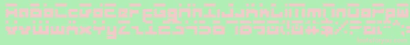 フォントRoidRage – 緑の背景にピンクのフォント