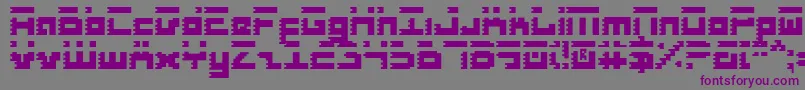 RoidRage Font – Purple Fonts on Gray Background