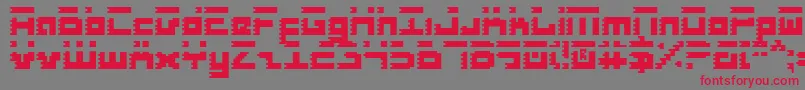 RoidRage Font – Red Fonts on Gray Background