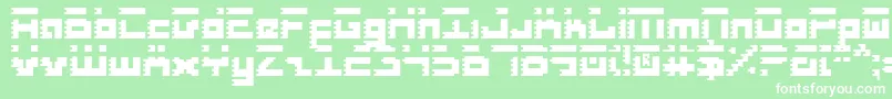 RoidRage Font – White Fonts on Green Background
