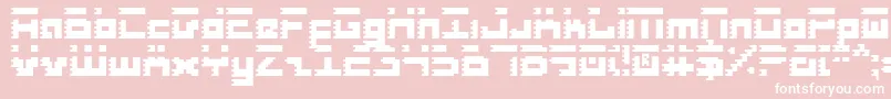 RoidRage Font – White Fonts on Pink Background