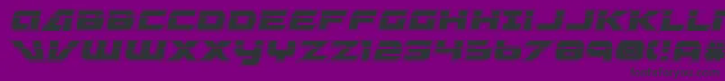 GraymalkinAcademyLaserCondensed-Schriftart – Schwarze Schriften auf violettem Hintergrund