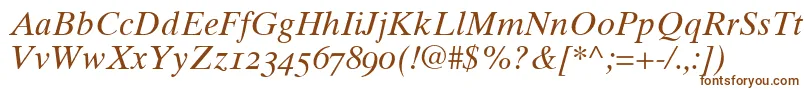 Times10ItalicOldstyleFigures Font – Brown Fonts