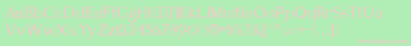 Ken Font – Pink Fonts on Green Background